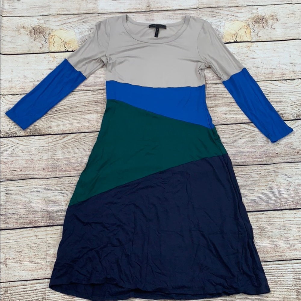 BCBG color block dress size medium